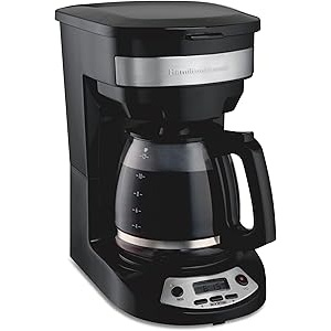 HAMILTON CAFETERA 12 OZ NEGRA PROGRAMABLE